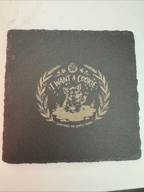 Custom Slate Coasters! (Laser engraved)